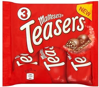 Maltesers Teasers Chocolate Bars, 3 x 35g