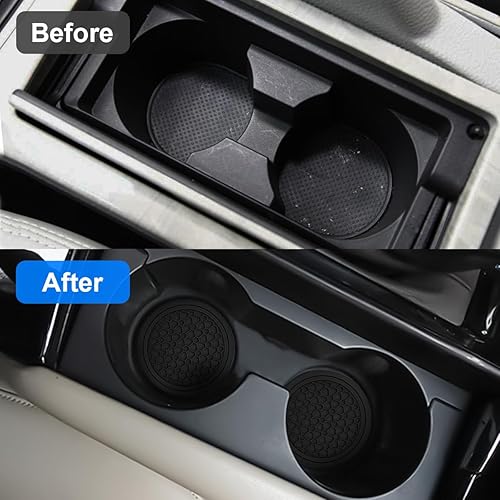 Miniatura 3 de Mandark 2 piezas posavasos para portavasos de automóvil, almohadillas antideslizantes de 2.75 pulgadas para insertar en portabotellas de agua