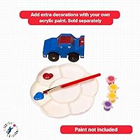 Vista 6 de Little Jupiter Kits de bricolaje de madera con adhesivos - Kit de construcción para niños - Juguetes STEM para edades 4-7 - Manualidades de madera