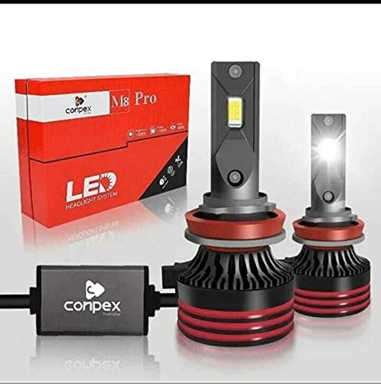 CONPEXm8 pro (h1) waterproof ip68 high power auto led headlamp long lifespan csp chip car led headlight bulbs