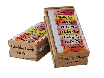 One 1x Large Jumbo Chapstick Natural Chapstick - 1/2 Ounce Lip Balm Candy Cane