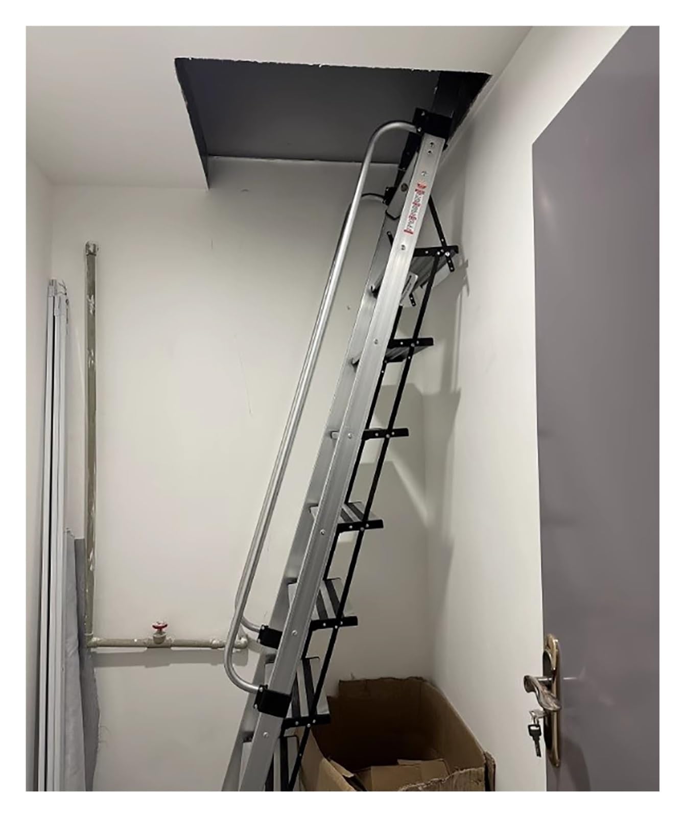 Folding Attic Ladder for Bunk Beds Lofts Campers & ApartmentsLightweight Aluminum Design SpaceSaving Easy Installation Durable & Safe Access Solution