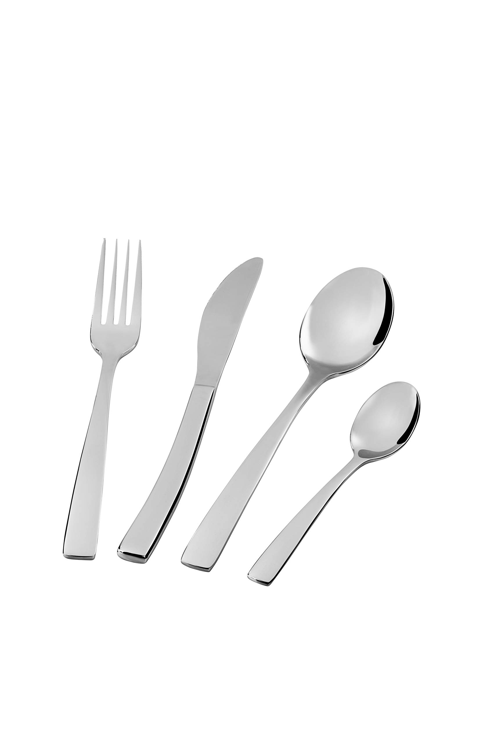 Barazzoni, Set di Posate da Tavola Malachite Oro, Versione Satinata, Monoblocco in acciaio inox 18/10, per 6 persone, 24 pezzi: 6 forchette, 6 cucchiai, 6 coltelli, 6 cucchiaini da tè