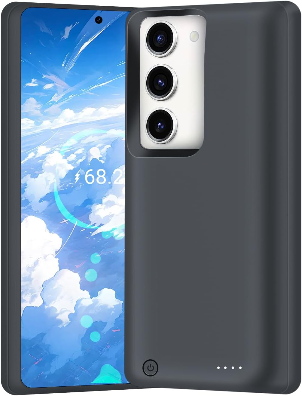 [New Battery Case for Samsung Galaxy S23 / S22, 10000mAh Rechargeable Extended Battery Charging Charger Case, Add 200% Extra Juice (6.1 Inches) Black