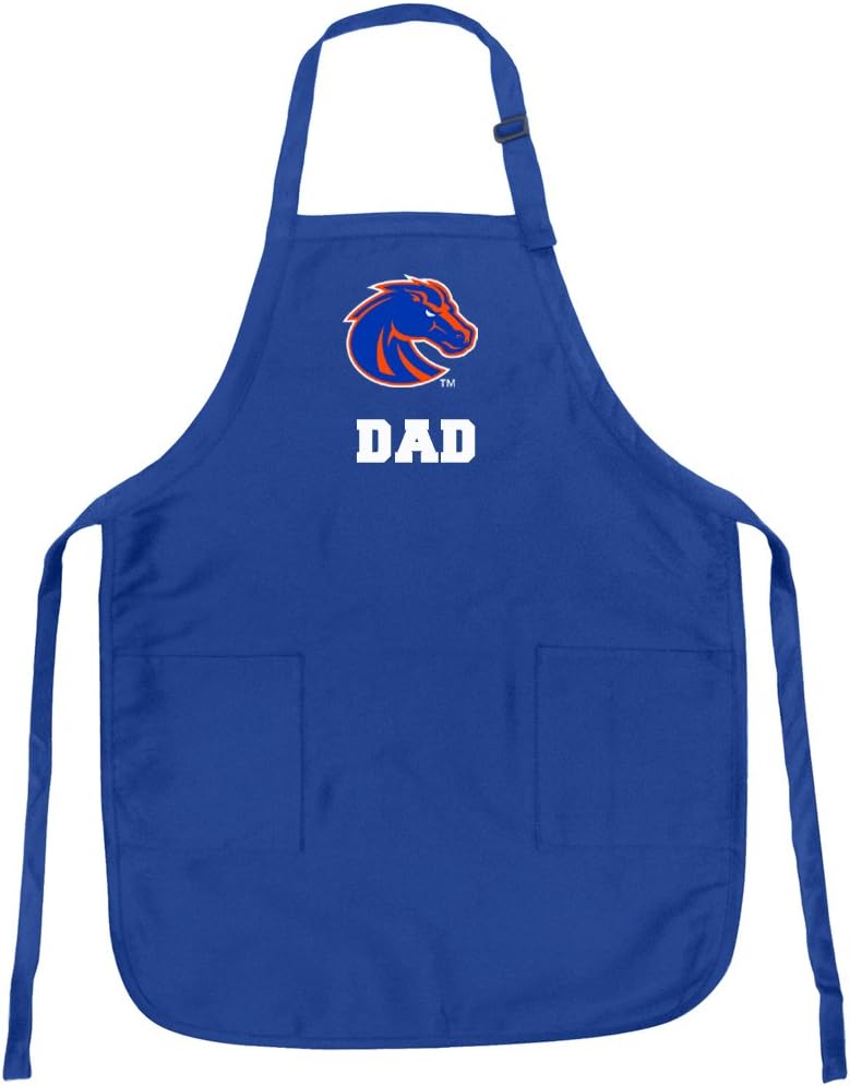 Broad Bay DELUXE Boise State Dad Apron w/POCKETS Barbecue Grilling Kitchen Cooking