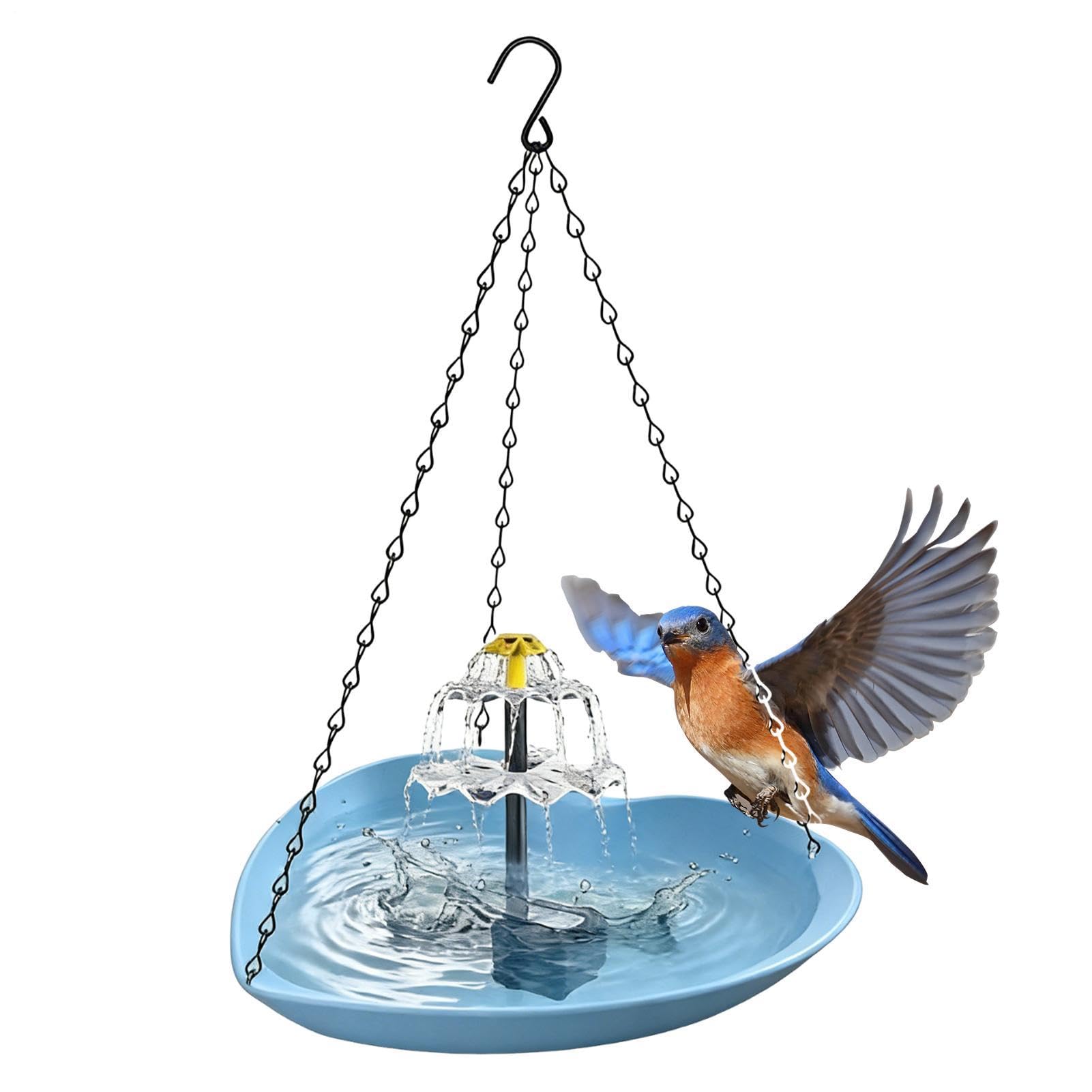 Baignoires pour oiseaux d'extérieur Forme cœur résistante aux intempéries