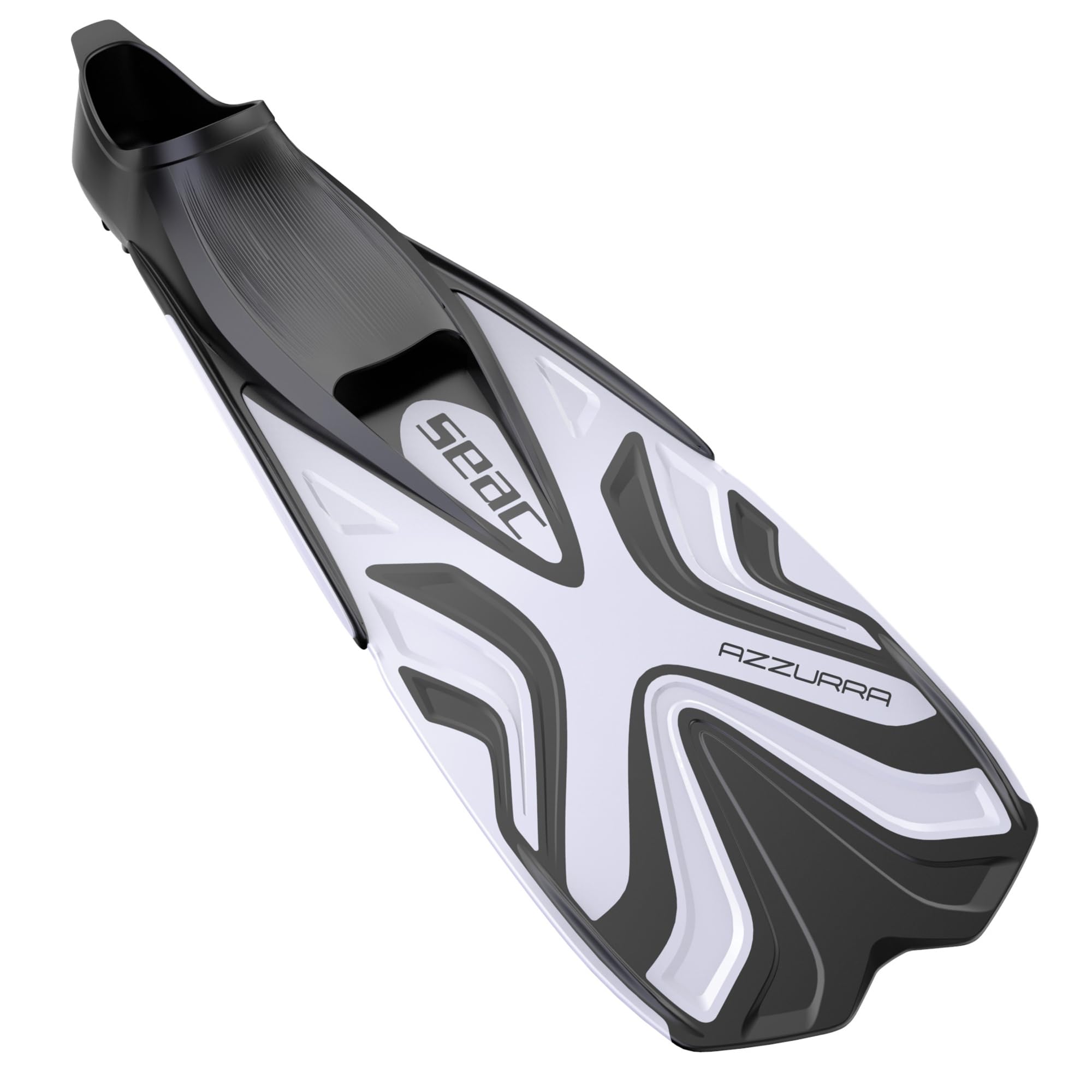 SEAC Azzurra, Snorkeling Fins for Adults and Children, Closed foot pocket in Soft Rubber