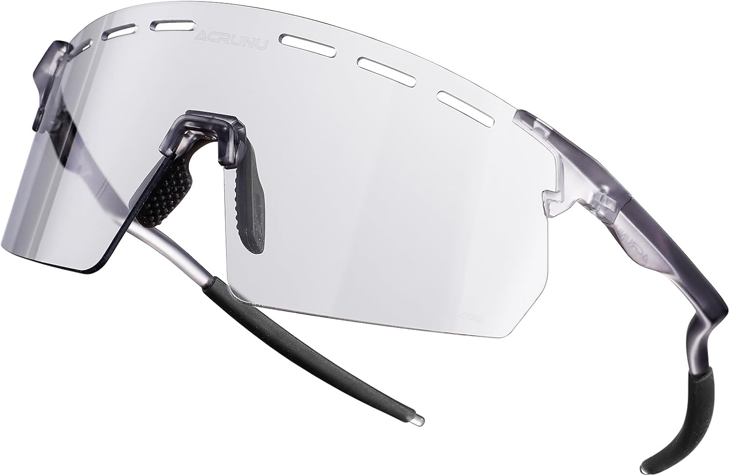 Cycling Glasses with Photochromic Anti-Fog Lens - 6 Vent Holes Insect-Leg Design UV400 Protection Unisex Fit