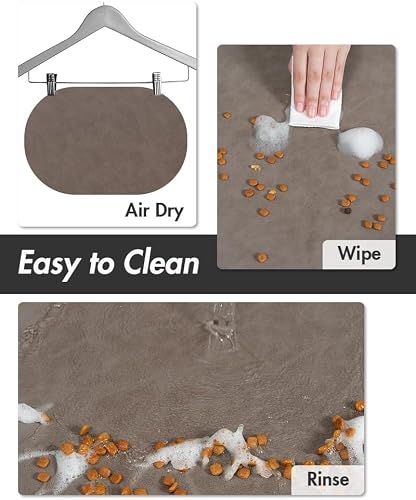 Absorbent Dog Food Mat-Dog Mat for Food and Water Bowl, Quick Dry Pet Food Mat, No Stains Dog Feeding mat, Dog Accessories Pet Supplies Mat-Dog Water Bowl Mat for Messy Drinkers — view 4