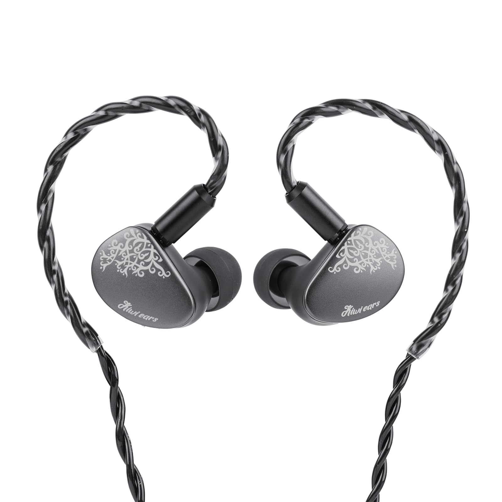 Photo 1 of **FACTORY SEALED** HIFIXAUDIO Kiwi Ears Cadenza II in Ear Monitor, 10mm Titanium Dynamic Driver IEM Earphone with KARS 2.0 for Precise Tonal Balance - CNC Aluminum Panel with Detachable 2-Pin Cable for Musicians (Grey)