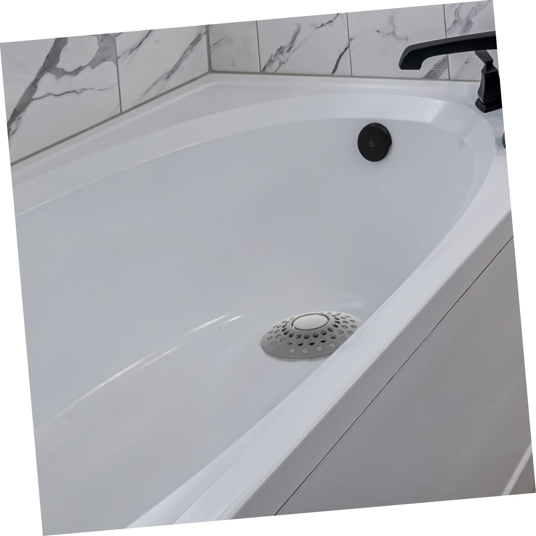 Tapón de Drenaje para Bañera Negro de Cobre, 1,3-1,6 Pulgadas