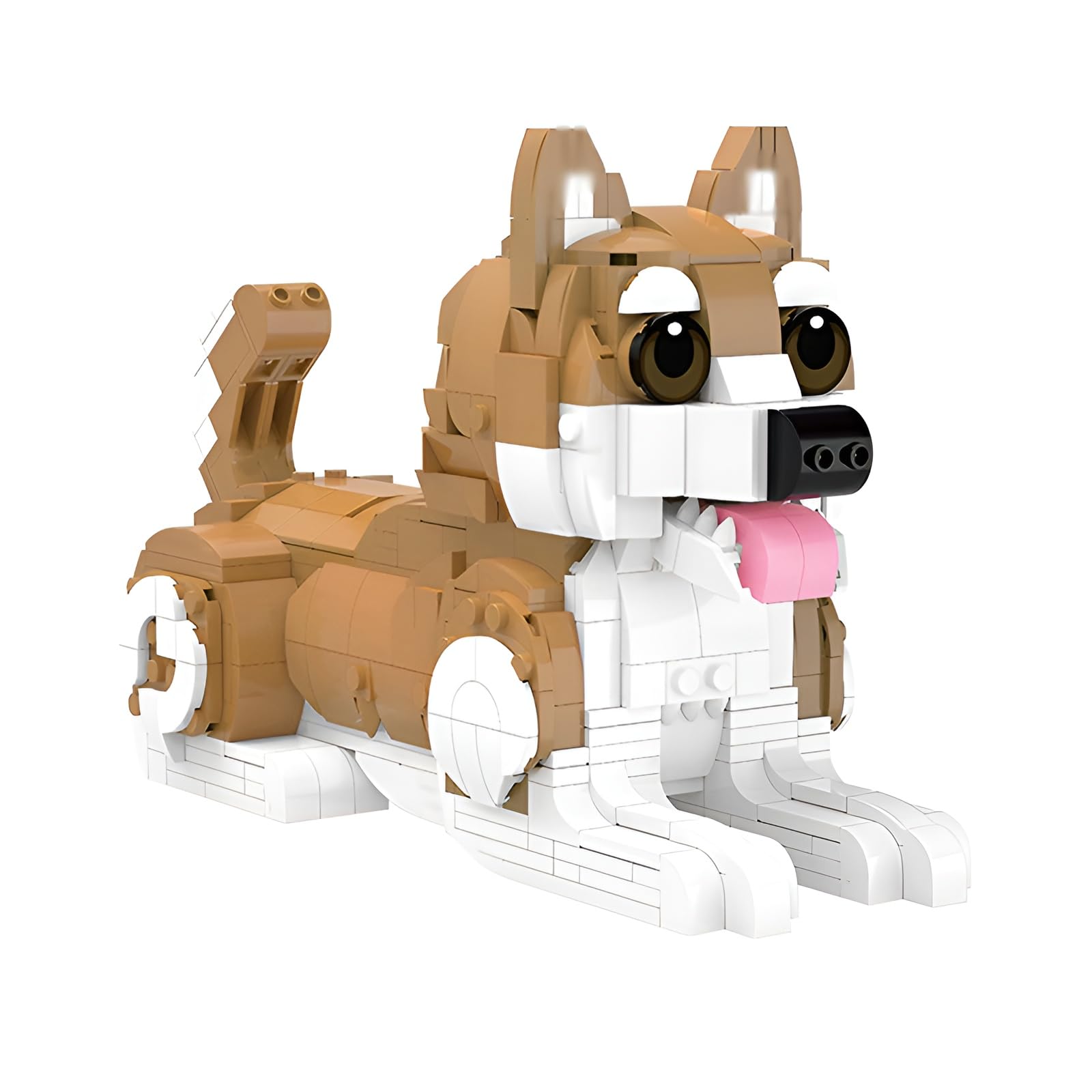 Shiba Inu Dog Mini Building Block Set, 646Pcs Animal Series Pet Micro Model