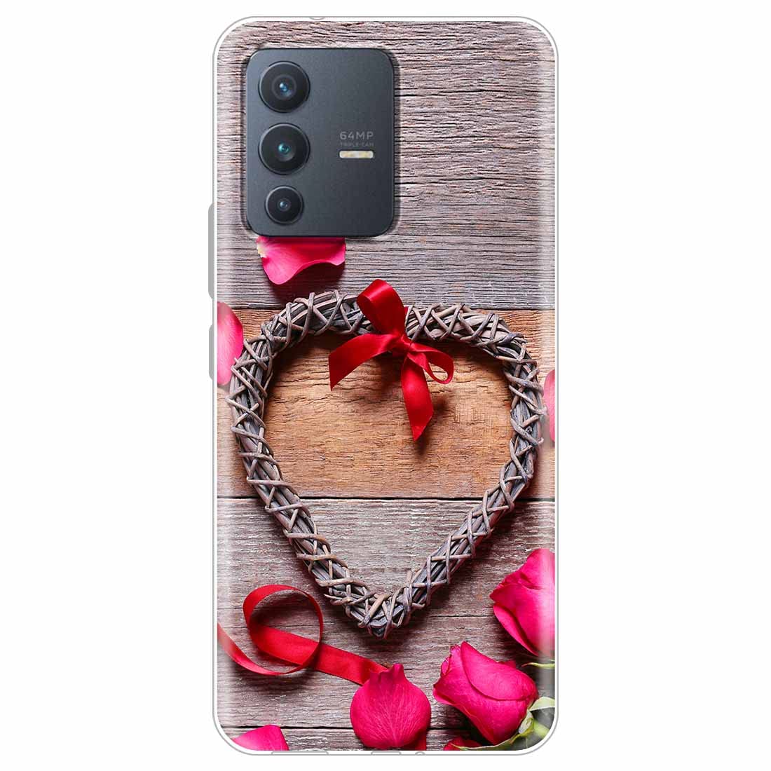 Fashionury Silicone Designer Printed Back Case Cover for Vivo V23 5G-D106