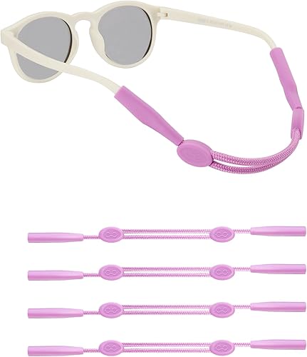 Miniatura 7 de Omnful Correa para lentes para niños (6.5-10 pulgadas), correa ajustable para lentes de sol deportivas, soporte para lentes de sol para bebés,