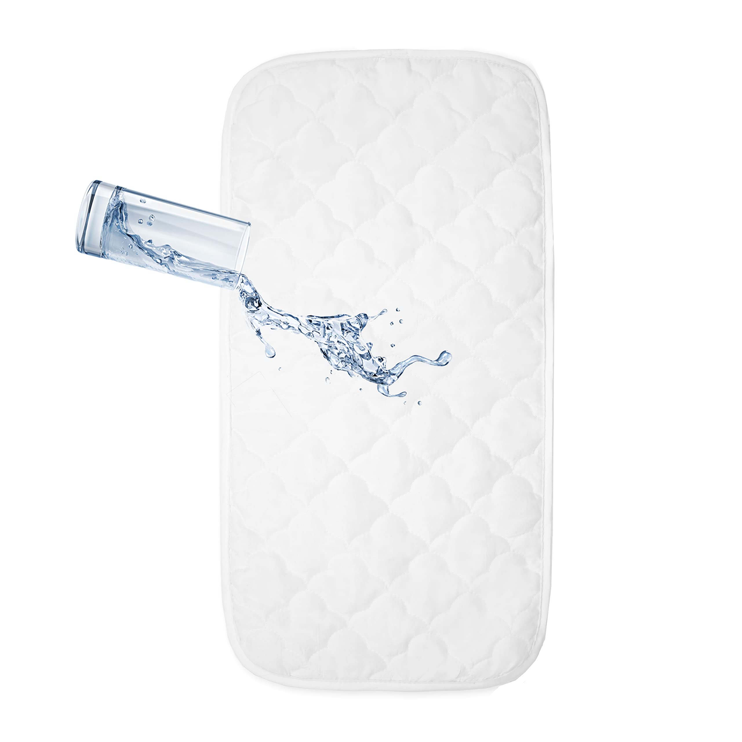 American Baby Company Forro acolchado de microfibra ultrasuave impermeable para cambiador, 11.5 x 23 pulgadas, 3 unidades