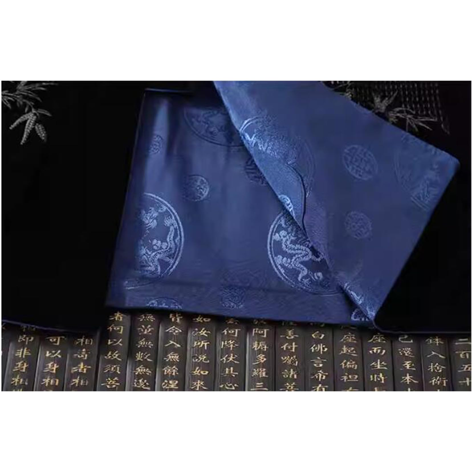 ZALTAS Chiński tradycyjny strój z długim rękawem, dwustronny tang dla mężczyzn, haftowany hanfu, górna część Kung Fu, kurtka Cheongsam