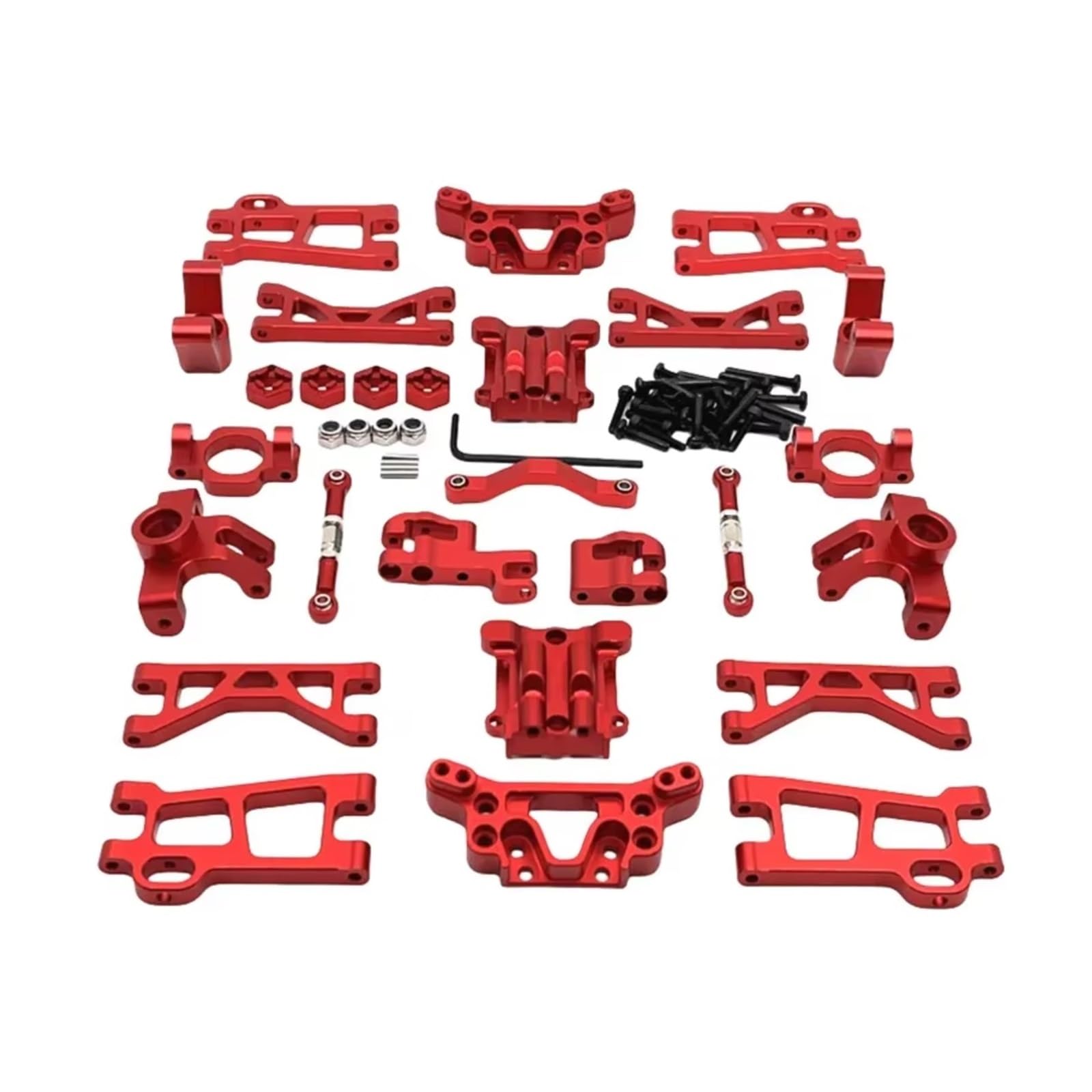 Kostki sterujące RC do UD GR M16 1/16 metalowe do wahaczy Puchar kierownicy C do wspornika zawieszenia siedzenia, osłona skrzyni biegów, zestaw prętów, samochód RC do zamienników części Buggy