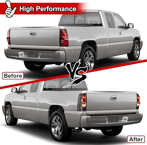 Miniatura 2 de Nixon Offroad Luces traseras para Chevy Silverado 1500 2500 3500 1999-2006  GMC Sierra 1500 2500 3500 1999-2002 Luces traseras LED de repuesto para