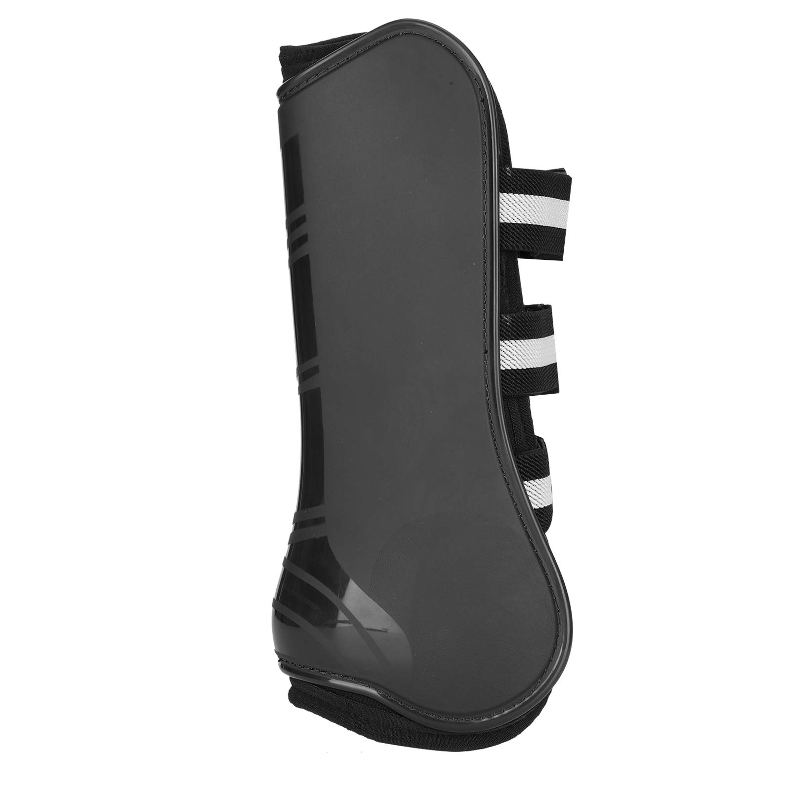 Hidyliu Proteggi Gamba per Cavallo Ispessito con Cinture Resistenti per Comfort e Protezione 2 unità Nere (#1)