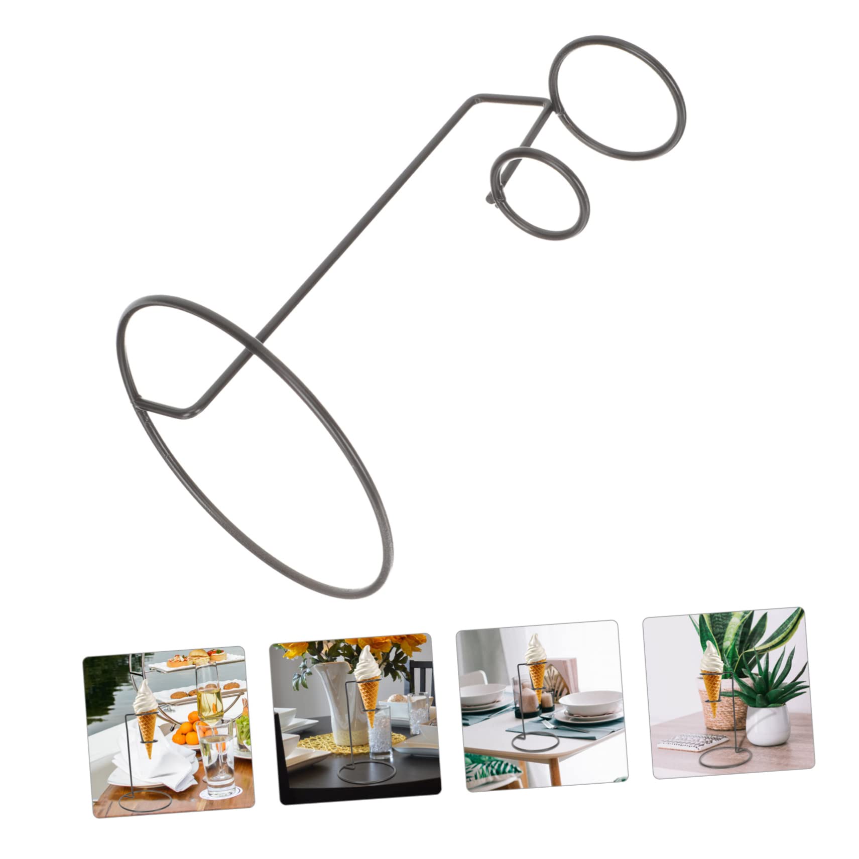 CIYODO Ice Cream Holder Stand Display for Desserts for Parties and Celebrations Easy to Clean for Ice Cream Shops and Home Use