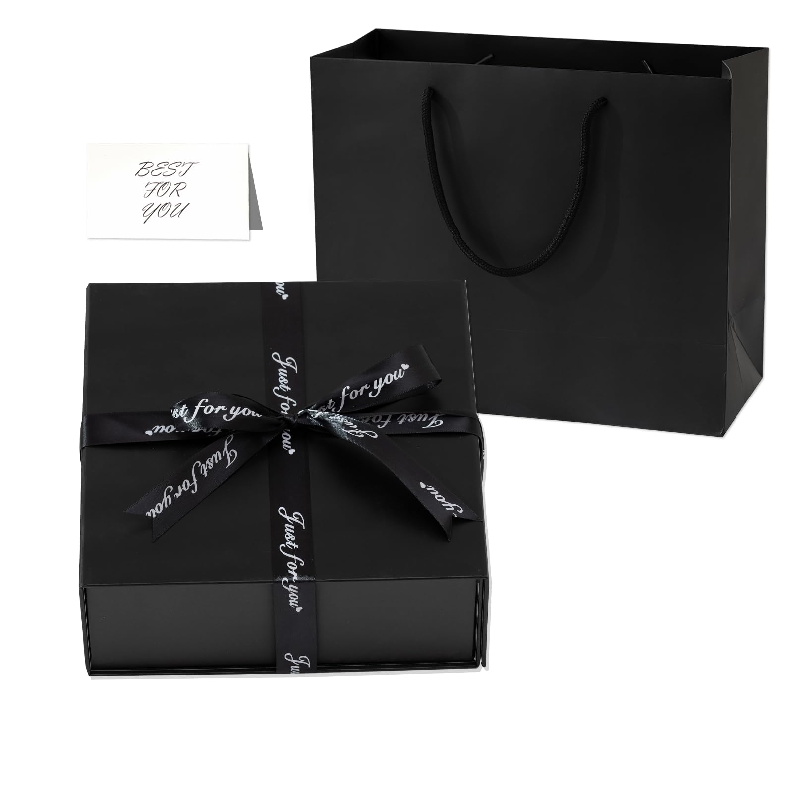 Stella's ギフトボックス リボン付き ゴールドリボン付きギフトボックス(9.5×9.5×H4.5cm