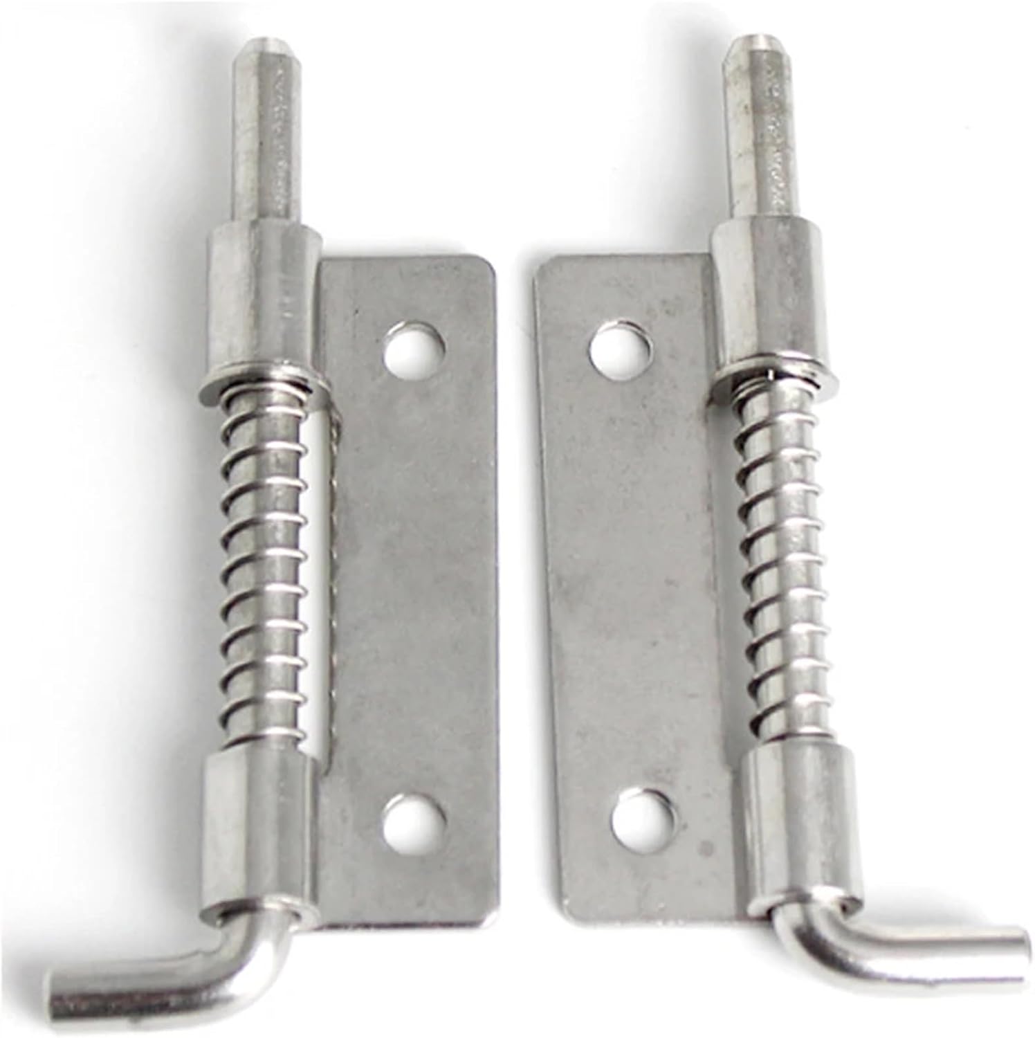 304 Stainless Steel Spring Latch Hinge Installation Industrial Equipment Cabinet Door Hardware Accessories 1Pcs(Holes Left)
