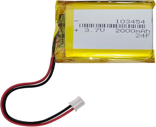 Miniatura 5 de Paquete de 2 baterías 103454 de 2000 mAh 103454 Lipo 103454 Batería recargable Lipo compatible con múltiples dispositivos 103454 baterías de