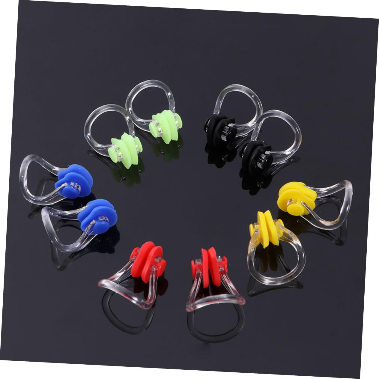 BESPORTBLE 60 Piezas De Natación De Silicona Clip De Nariz Tapones De Nariz para Nadar para Adultos De Nariz Reutilizable Tapones De Nariz De Agua Abrazadera De Protección De Nariz