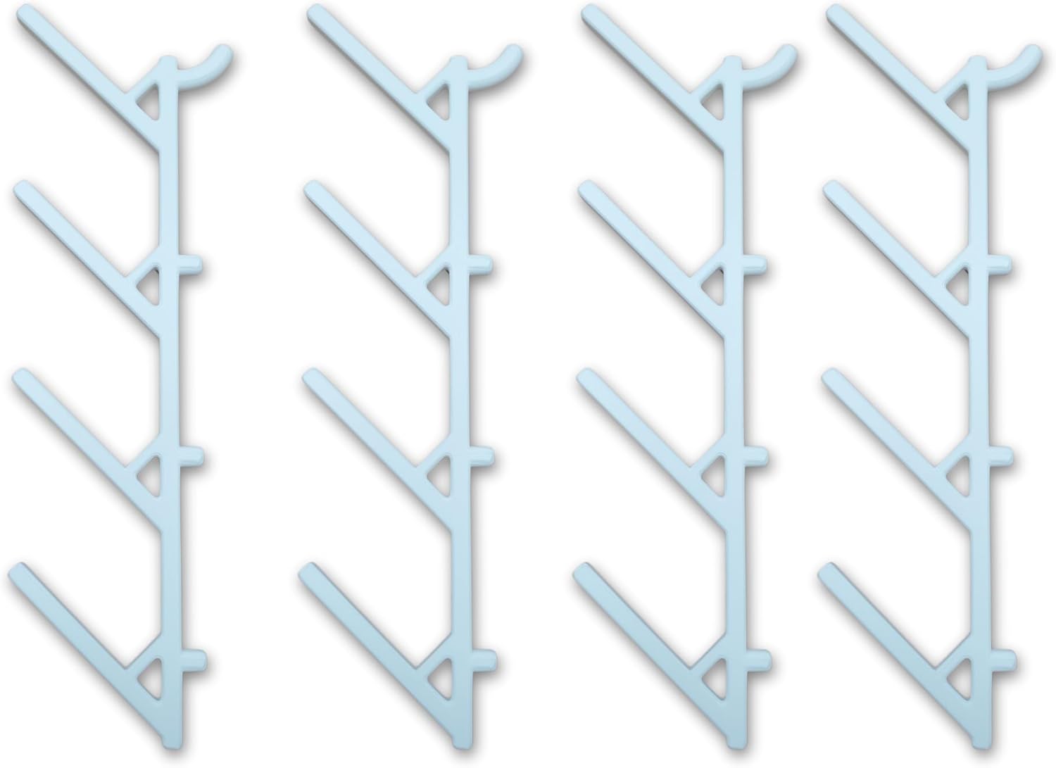 Pegboard Thread Storage, Compatible with 1/4" Pegboards, Sewing Organization for Spools up to 35mm Diameter (4, Matte White)
