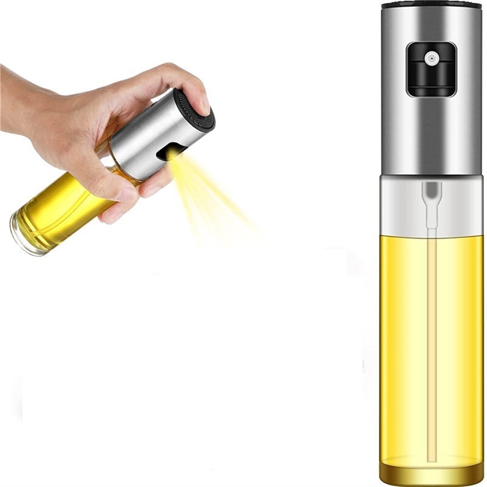 Pulverizadores de aceite de cocina de 100 ml, spray de aceite de oliva y utensilios de hogar.