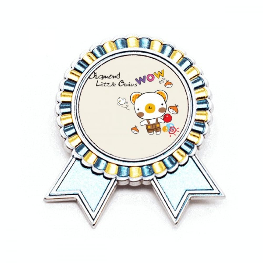 Broche ours en métal taille M motif fruit accessoire mode veste - 4