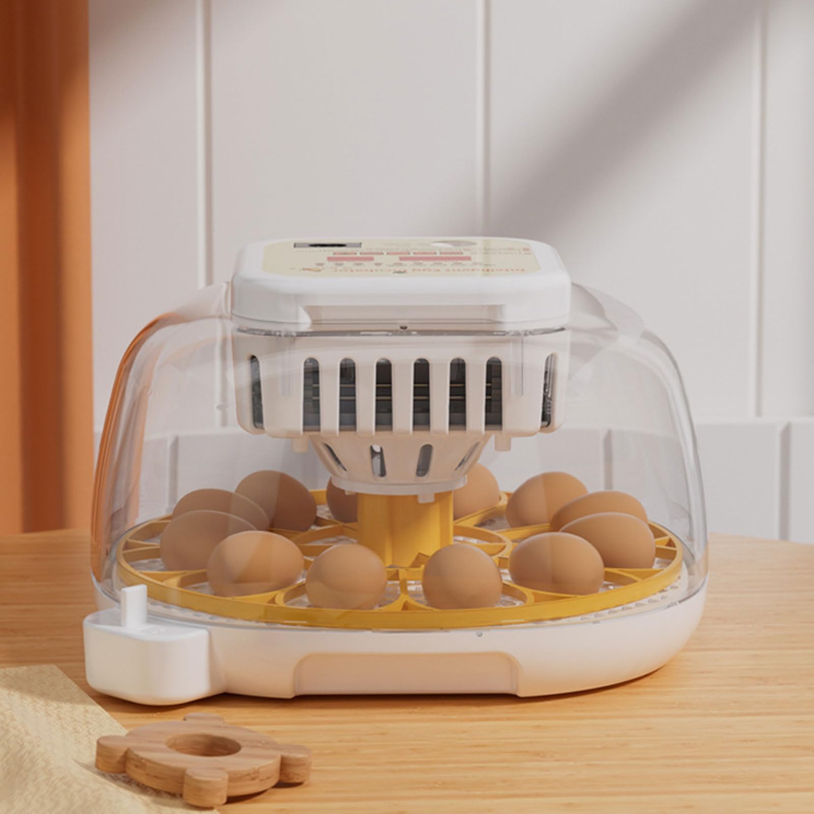 Incubadora de 12 Huevos con Giro Automático de Huevos y Control de Humedad, Incubadoras de Huevos de Diseño Ventilado para Huevos para Incubar, Incubadora de Huevos de (Enchufe
