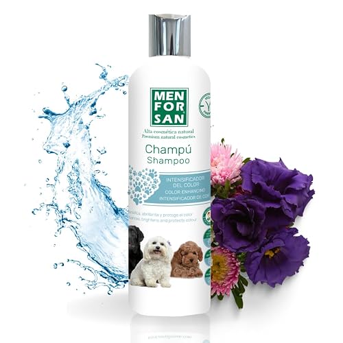 MENFORSAN Champú Intensificador de Color para Perros 300ml, Realza el Color Natural del Pelaje, Aporta Brillo