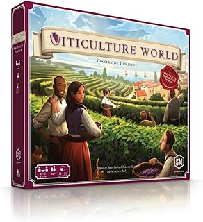 Stonemaier Games: Viticulture World: Cooperative Expansion | Add to Viticulture (Base Game) | New Board, New Tiles, New Events | 1-6 Players, 120 Mins, Ages 14+