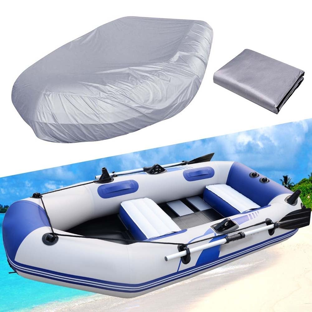 Telo protettivo per barca gonfiabile in tessuto Oxford resistente, per kayak, con coulisse, per proteggere da sole, pioggia e polvere, per esterni, da 230 cm a 520 cm, dimensioni disponibili (520 x 94