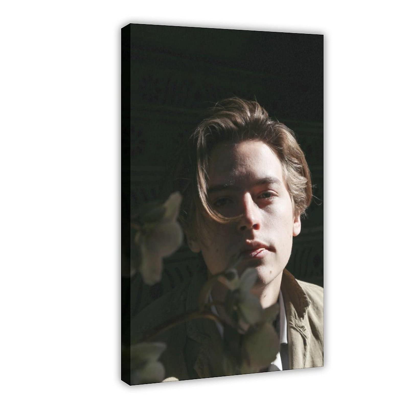 Actor Poster Cole Sprouse 38 Canvas Poster Bedroom Decor Sports Landscape Office Room Decor Gift 24×36inch(60×90cm) Frame: