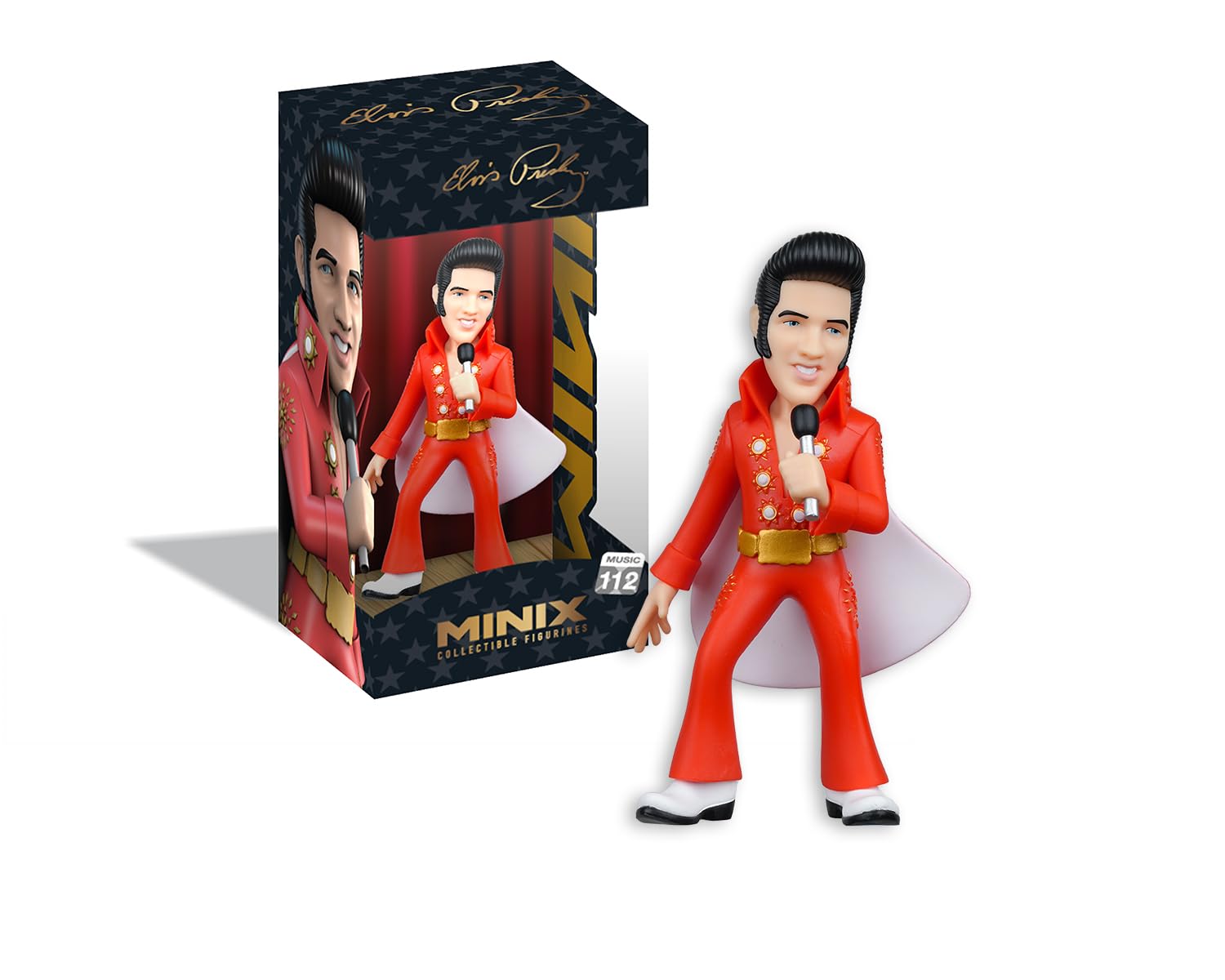 Minix Elvis – Elvis Red Suit – Collectible Music Icon Figure for Fans