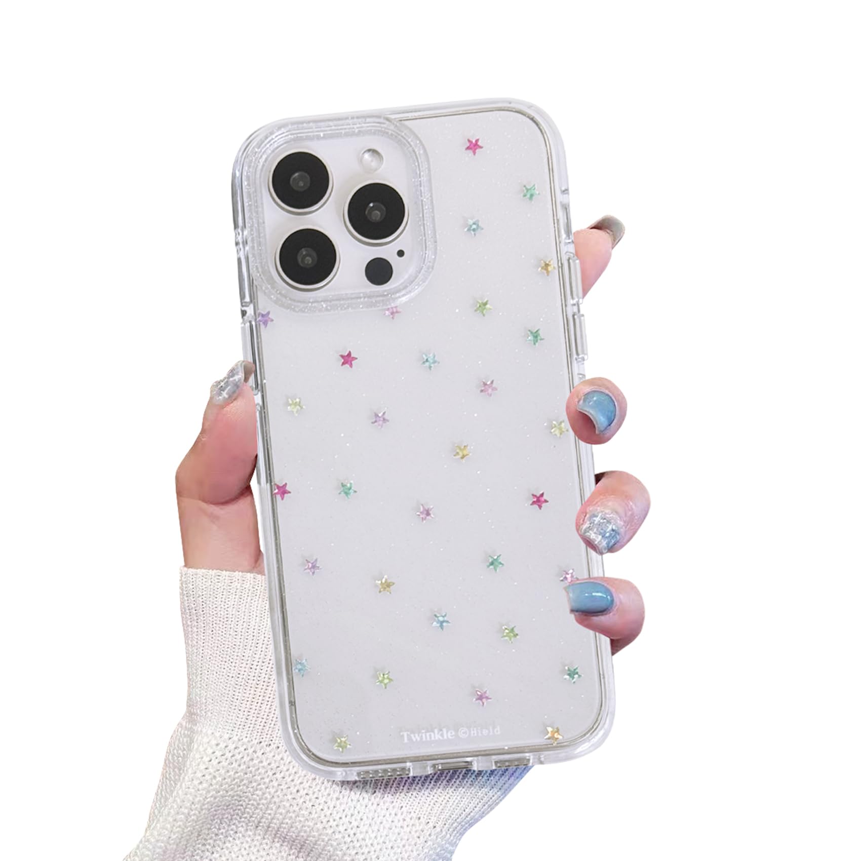 Coque iPhone 14 Pro étoiles : accessoire brillant pour soirées et lycée - 8