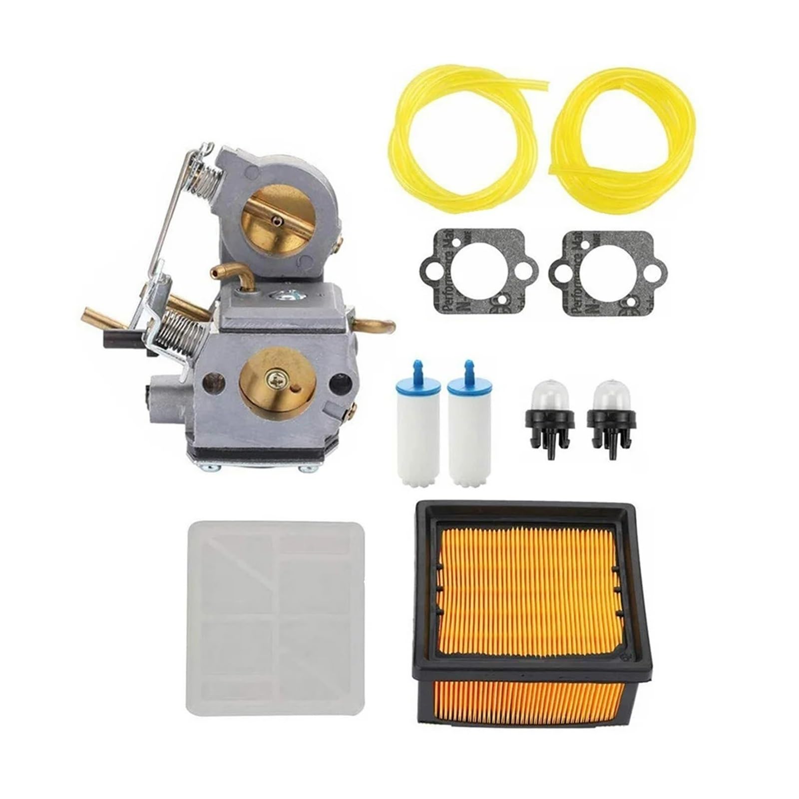 Compatible con filtro de aire Partner for cortar bolas de arranque, filtro de aire, filtros de combustible, tuberías de combustible, filtro interno, kit de carburador.