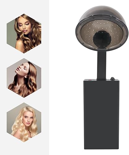 Miniatura 9 de Secador de pelo con capucha, secador de pelo de salón de 1200 W con temporizador con capucha, temporizador de 60 minutos, temperatura ajustable en