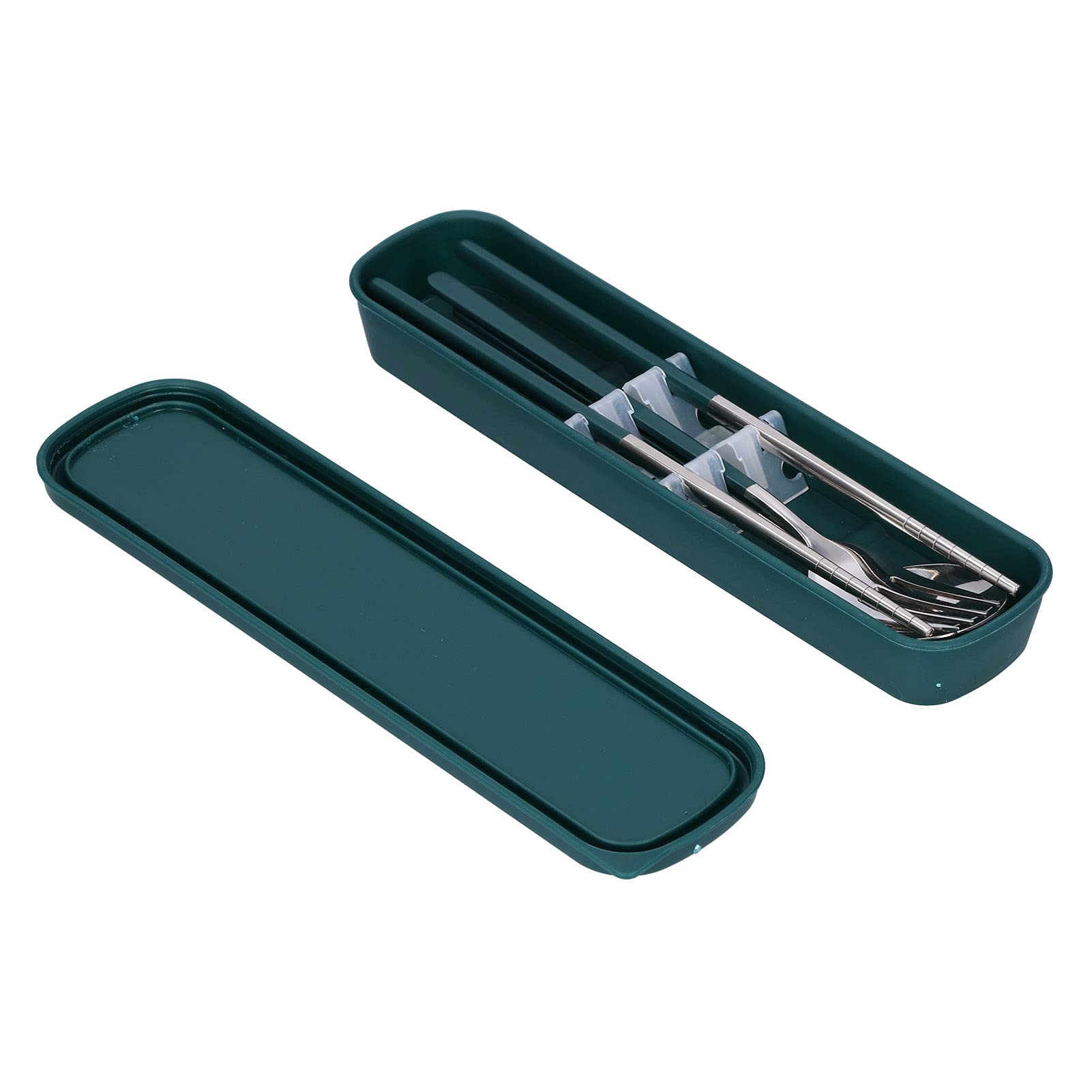 Set di Utensili da Viaggio, Posate in Acciaio Inossidabile, Set di Posate, Set di Bacchette, forchetta e Cucchiaio per Cucina, Picnic all'aperto, Barbecue, Escursionismo, Utensili da Cucina