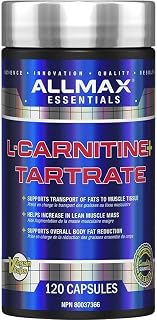 ALLMAX Nutrition - L-Carnitine + tartrate + vitamin B5-120 count, capsules