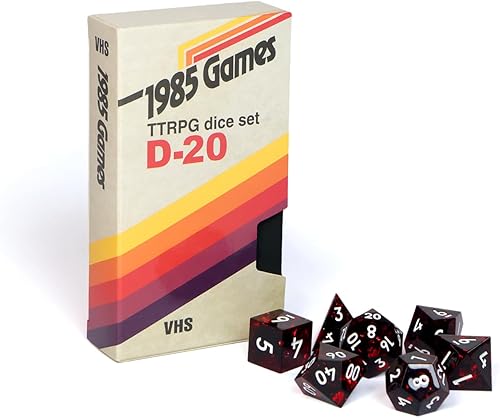 Miniatura 4 de DUNGEON CRAFT VHS Dice - Rojo rubí