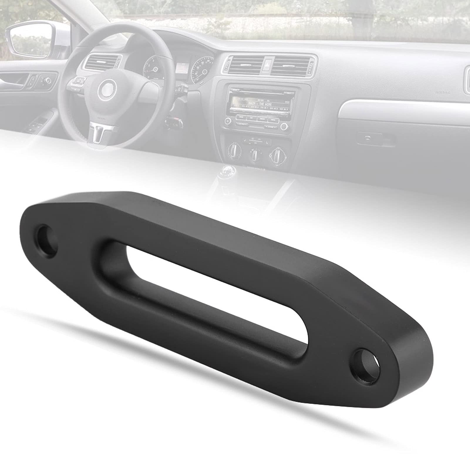 Passacavo, 6 Pollici Nero Alluminio Passacavo per Verricello Sintetico Cavo di Corda ATV Automotive Motore Parti di Telaio Verricelli Accessori