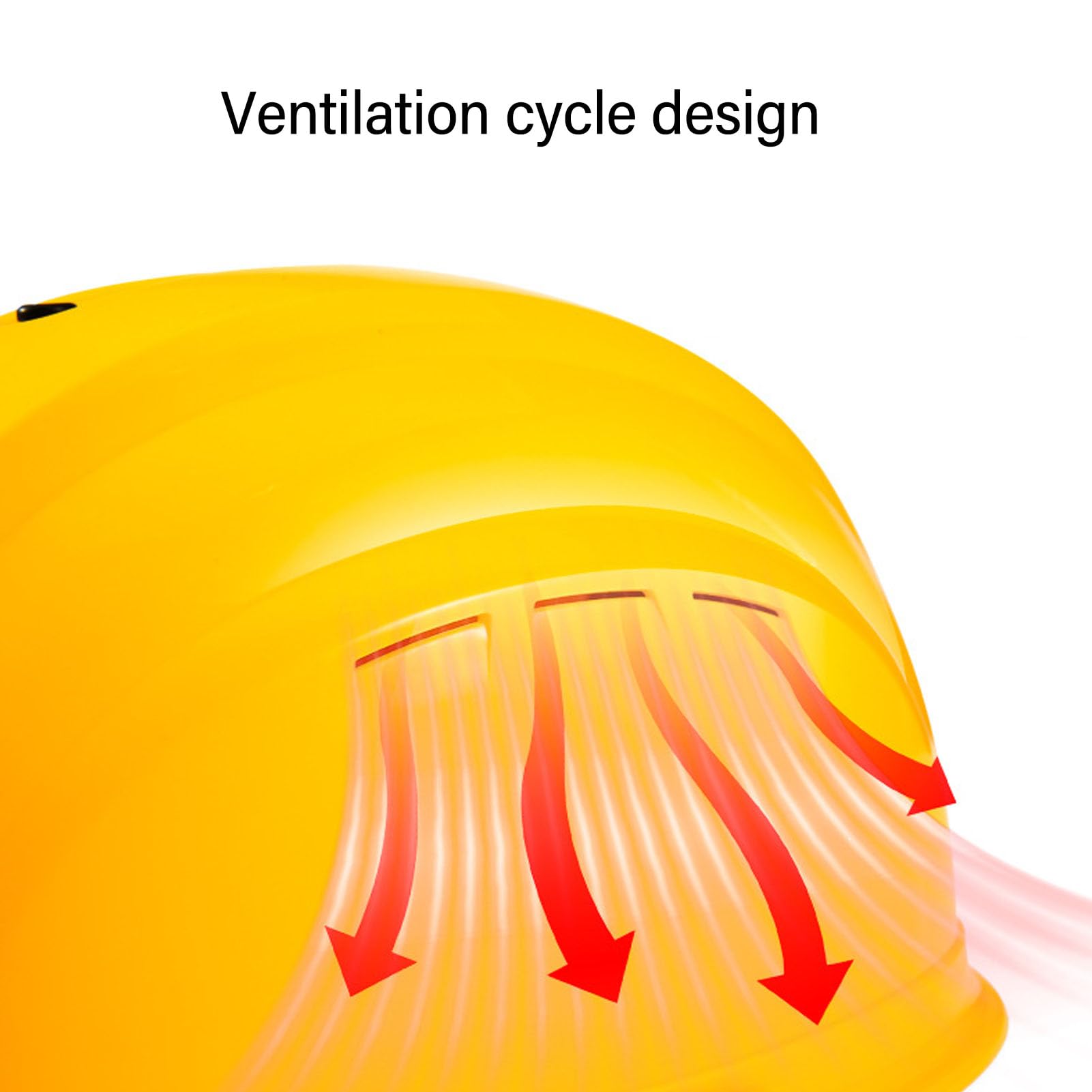BTSEURY Hard Hat, Working Safety Helmet, Hard Hat Cooling Fan, Industrial Working AC Safety Helmet Rechargeable Removable 7000mAh with Headlight Yellow