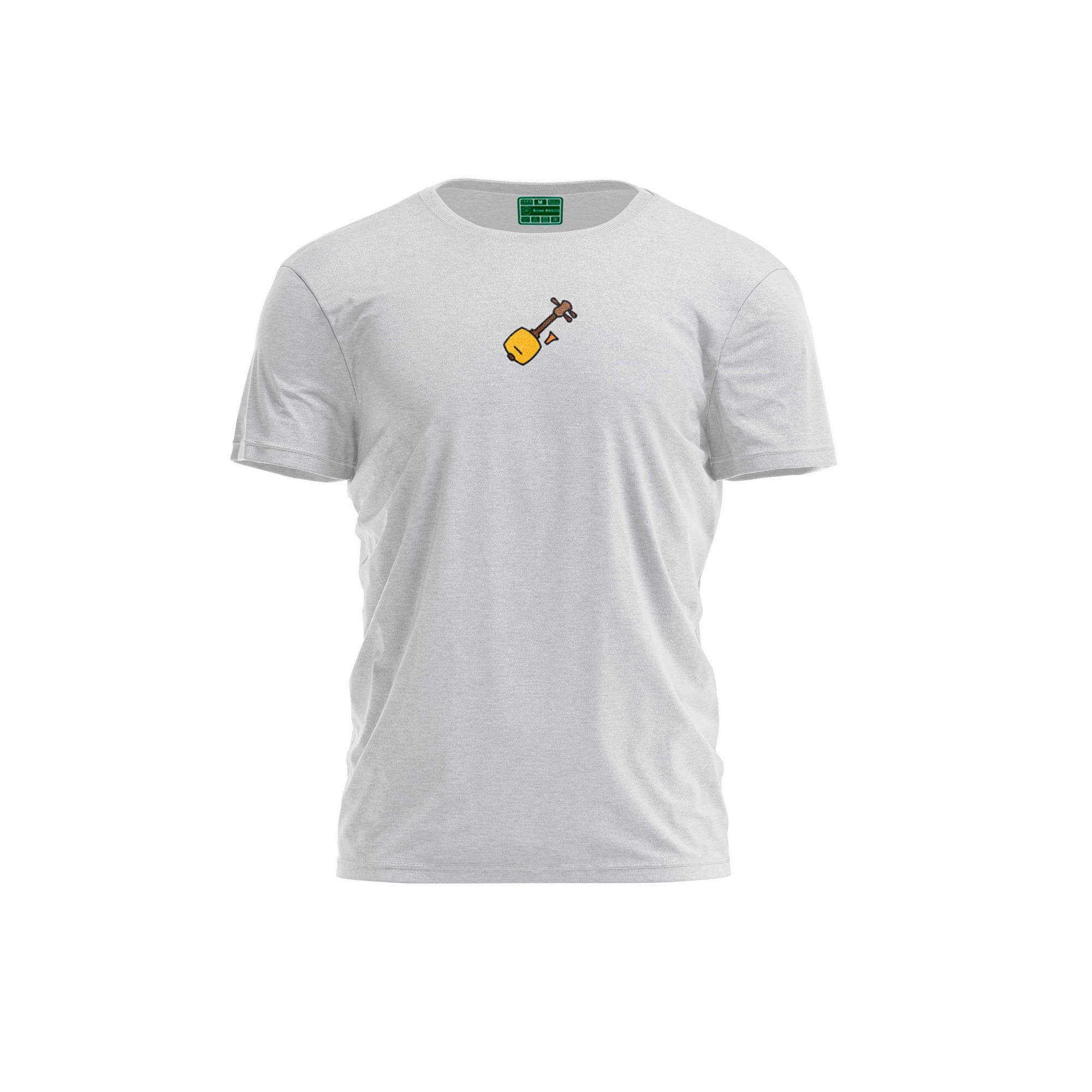 Bona Basics, Digitally Printed, Men's Basic T-Shirt,%70 Cotton%30 Polyester, Grey, Casual, Men's Tops, Size: L