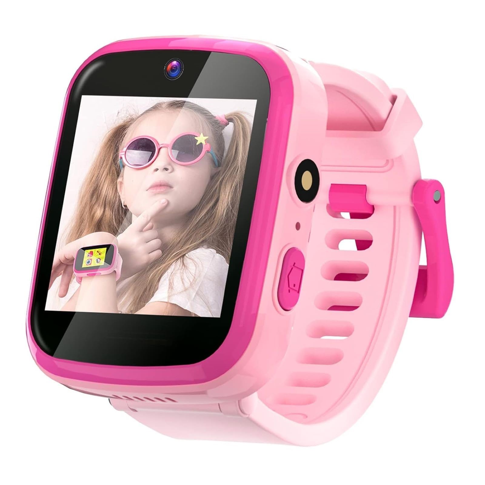 PrimePicks™ Kids Smart Watch Gifts for 4-10 Year Old Girls/Boys Dual Camera Touchscreen Smart Watch with Music Player, Smart Watch Toys Toddles Birthday Gift for Girls
