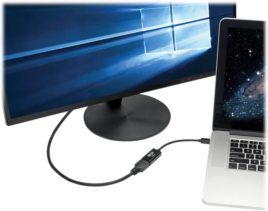 TRIPP LITE Mini DisplayPort 1.2 to HDMI Adapter Converter Active mDP to HDMI Thunderbolt 1 & 2 M/F 6in (P137-06N-HD4K6B)