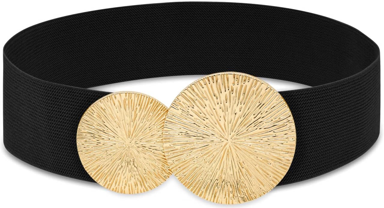 Women Wide Stretchy Waist Belts Elastic Cinch Belt for Dresses