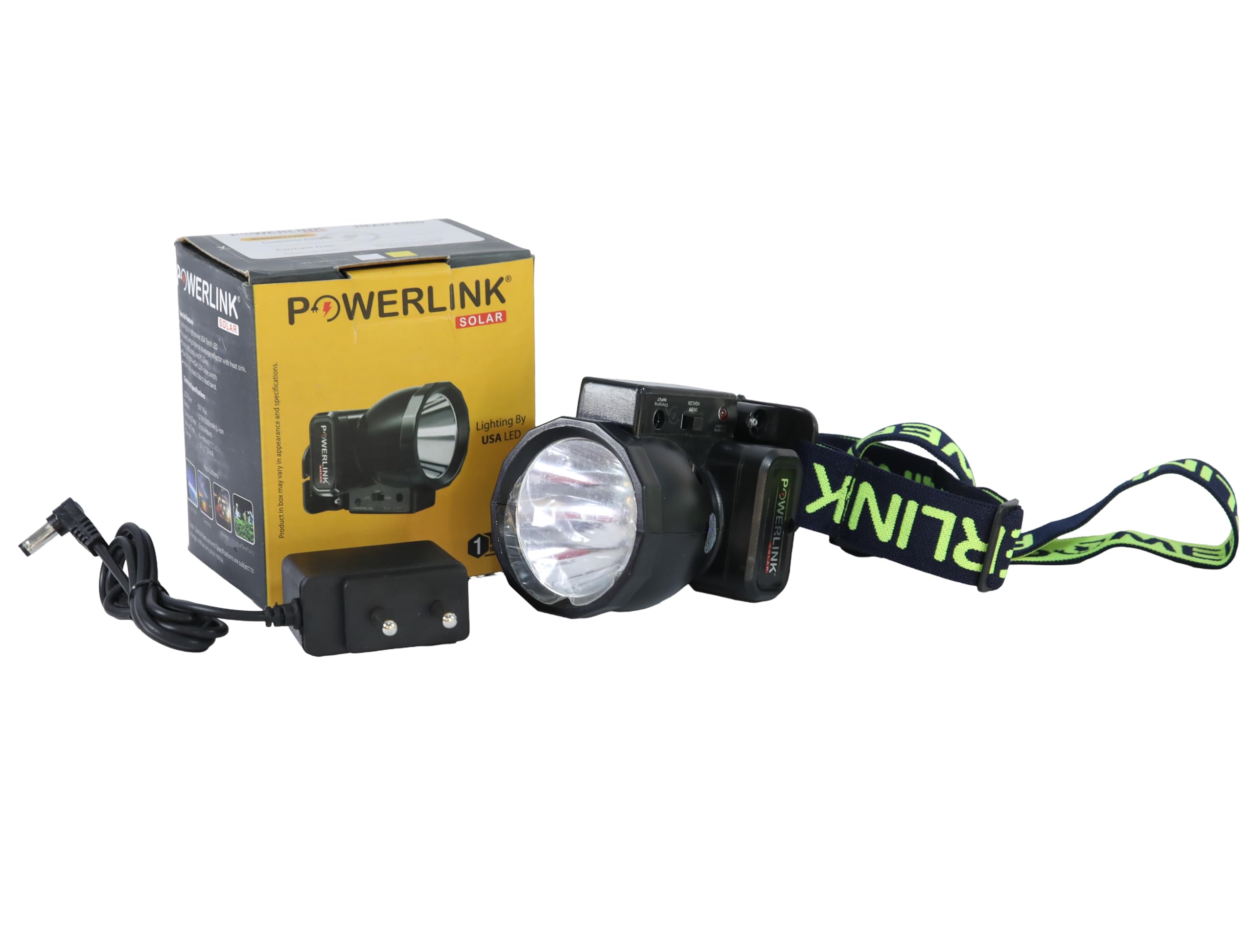 Powerlink Head King 2200 mAH Rechargeable Headlamp Led Flash Light Head Light Torch for Farmers, Fishing, Camping, Hiking, Trekking, Cycling Ideal for Outdoor Activities(Led Color Warm-White)